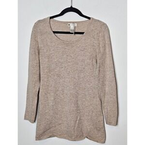 Valerie Bertinelli Angora Rabbit Hair Wool Blend Long Sleeve Sweater Womens M‎